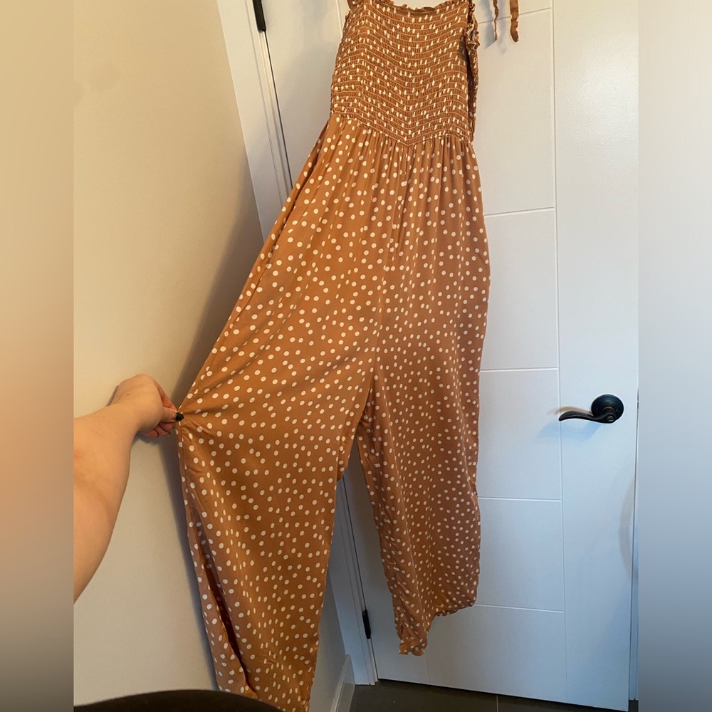 KOY RESORT- Brown Polka Dot Maxi jumper - Picture 5 of 7